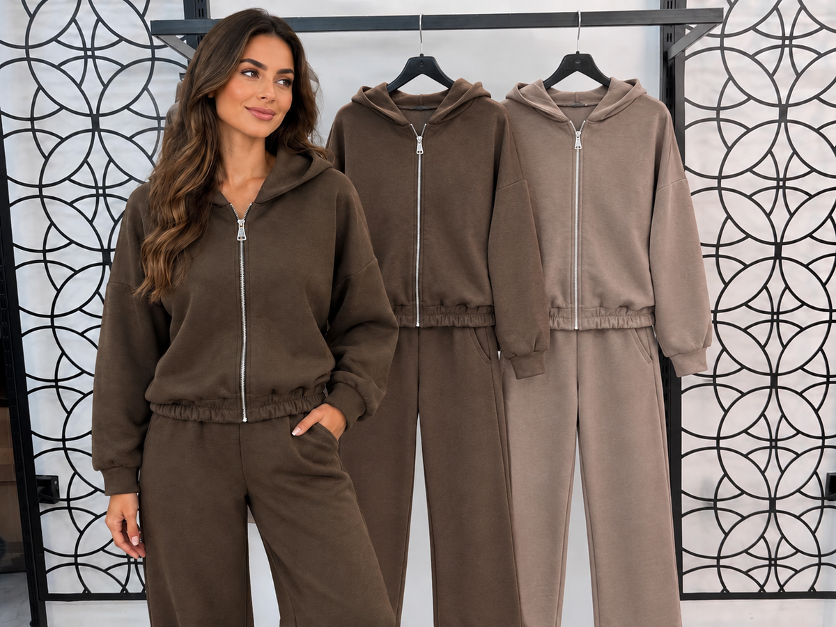 The Cozy Luxe Set 2-delige joggingpak met rits